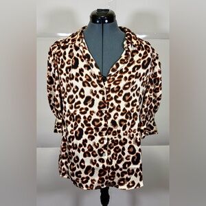 Tamara Leopard Print Blouse